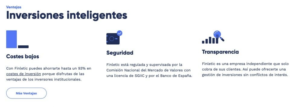 Finletic características