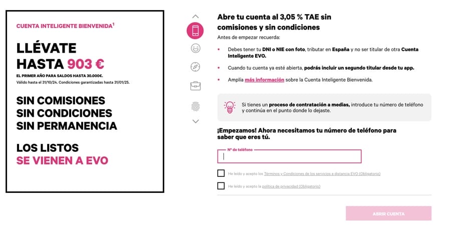Cuenta remunerada EVO